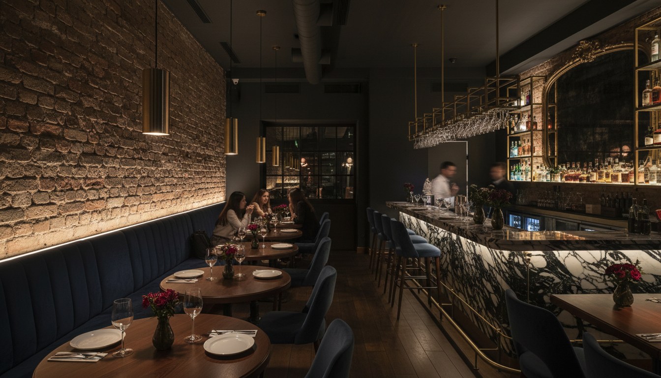 Café Noir restoran iç mekan tasarımı — Cihangir, İstanbul
